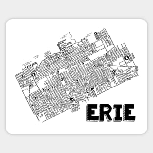 Erie Pennsylvania Map Sticker